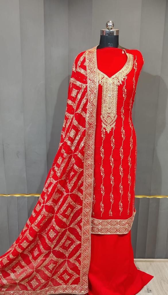 Roli Moli Festive Wear Red Special Wholesale Salwar Suit Collection